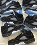 Air Jordan 5 Black University Blue